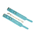 Наручники Liebe Seele Blue Lamb leather Wrist Cuffs with Velvet Lining - мініатюра 3
