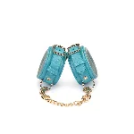 Наручники Liebe Seele Blue Lamb leather Wrist Cuffs with Velvet Lining - мініатюра 2