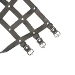 Шкіряна портупея для гомілкостопу зі шпорами Liebe Seele Leather High Heel Ankle Harness Silver - мініатюра 5