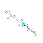 Кляп Liebe Seele Crystal Ball Gag - Blue (Large Ball) - мініатюра 2