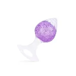 Анальна пробка Liebe Seele Heart-shaped Crystal Anal Plug - Purple Medium - мініатюра 1