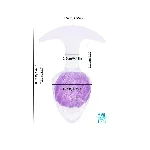Анальна пробка Liebe Seele Icecream-shaped Crystal Anal Plug - Purple Small - мініатюра 2