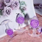 Анальна пробка Liebe Seele Icecream-shaped Crystal Anal Plug - Purple Small - мініатюра 5