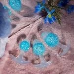 Анальна пробка Liebe Seele Icecream-shaped Crystal Anal Plug - Blue Small - мініатюра 5