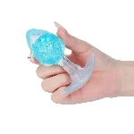 Анальна пробка Liebe Seele Icecream-shaped Crystal Anal Plug - Blue Medium - мініатюра 3