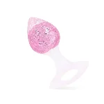 Анальна пробка Liebe Seele Heart-shaped Crystal Anal Plug - Pink Small - мініатюра 1