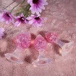 Анальна пробка Liebe Seele Heart-shaped Crystal Anal Plug - Pink Small - мініатюра 5