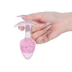 Анальна пробка Liebe Seele Icecream-shaped Crystal Anal Plug - Pink Small - мініатюра 3