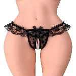 Трусики з перлинами Fashion Secret Romance Black - мініатюра 1