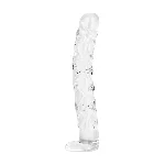 Скляний фалоімітатор Gildo Textured Glass Dildo No. 36 - мініатюра 2