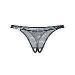 Трусики Obsessive Corrosis crotchless thong L/XL - мініатюра 6