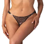 Трусики Obsessive Corrosis crotchless thong L/XL - мініатюра 1