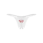 Трусики Obsessive Weddya Bride crotchless thong 2XL/3XL - мініатюра 3