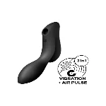Вакуумний стимулятор з вібрацією Satisfyer Curvy Trinity 2 Black - мініатюра 1