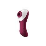 Вакуумний стимулятор із вібрацією Satisfyer Dual Crush Wine Red - мініатюра 1