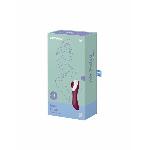 Вакуумний стимулятор із вібрацією Satisfyer Dual Crush Wine Red - мініатюра 2