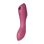 Вакуумний стимулятор із вібрацією Satisfyer Curvy Trinity 3 Red - мініатюра 1