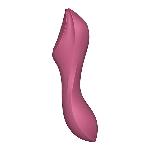 Вакуумний стимулятор із вібрацією Satisfyer Curvy Trinity 3 Red - мініатюра 4