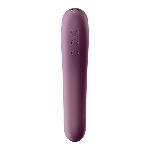 Вакуумний стимулятор з вібрацією Satisfyer Dual Kiss Wine Red - мініатюра 3