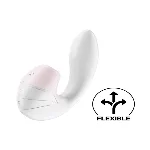 Вакуумний вібратор Satisfyer Supernova White, 2 положення стовбура - мініатюра 1