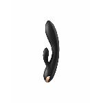 Смарт вібратор-кролик із подвійним відростком Satisfyer Double Flex Black - мініатюра 4