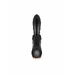 Смарт вібратор-кролик із подвійним відростком Satisfyer Double Flex Black - мініатюра 3