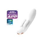 Смарт вібратор-кролик із подвійним відростком Satisfyer Double Flex White - мініатюра 1