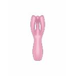 Кліторальний вібратор Satisfyer Threesome 3 Pink з трьома пальчиками - мініатюра 3
