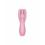 Кліторальний вібратор Satisfyer Threesome 3 Pink з трьома пальчиками - мініатюра 4