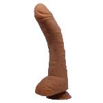 Фаллоимитатор на присоске Baile Beautiful ALEX 10.6'' Brown - мініатюра 2