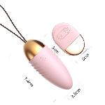 Вагинальне виброяйцо с пультом ДУ "Gladiator", 10 режимов вибрации, цвет розовый - мініатюра 6