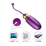 Виброяйцо с подогревом и пультом ДУ - Vibrating Silicone Love EGG USB - мініатюра 5