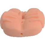 Мастурбатор Вагина-Анус Delicate hand masturbator без вибрации телесный - мініатюра 1