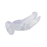 Фаллоимитатор двойной 8.0 Inch Dildo, Clear - мініатюра 2