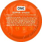 Презервативы ONE Super Studs (точечные)(по 1 шт)(упаковка может отличаться цветом и рисунком) - мініатюра 3