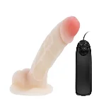 Реалистичный вибратор на присоске - KUCOOL Sextoys - мініатюра 1