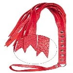 Флогер натуральная кожа, Red - мініатюра 1