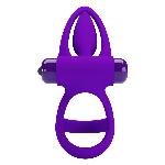 Эрекционное вибро кольцо Pretty Love - Vibration Cock Ring, 10 vibration functions - мініатюра 6
