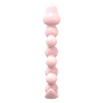 Анальная пробка MELEON Blossom Hue AP-02, гибкий шариковый плаг из TPE - мініатюра 3