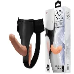 Страпон с двумя насадками BAILE - DOUBLE DILDOS Strap On, BW-022077 - мініатюра 1