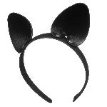 Кокетливые ушки кошечки на гибком ободке Playful Cat Black - мініатюра 3