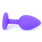 Силиконовая анальная пробка Boss Series - Jewellery Purple Silicon PLUG Small Red S - мініатюра 3