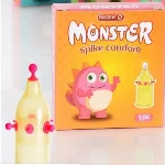 Презерватив Recare MONSTER Pink+Yellow Snick (1шт) - мініатюра 1