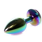 Анальная пробка Boss Series - Jewellery Multicolour PLUG Clear S - мініатюра 4