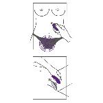 Накладной вибратор для клиторальной стимуляции Panty Vibrator - мініатюра 7