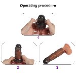 Набор насадок " Textured Penis Sleeves", цвет черный - мініатюра 3