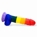 Яркий фаллоимитатор на присоске "Festive penis", L200мм, D40мм - мініатюра 3