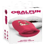 Вибратор Oral Fun с мягкими подвижными губками и виброязычком - мініатюра 1