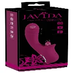 Толкающий вибратор с виброязычком для клитора Licking & Thrusting от Javida - мініатюра 1