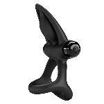 Эрекционное вибро кольцо Pretty Love - Vibration Cock Ring, 10 vibration functions Black - мініатюра 4